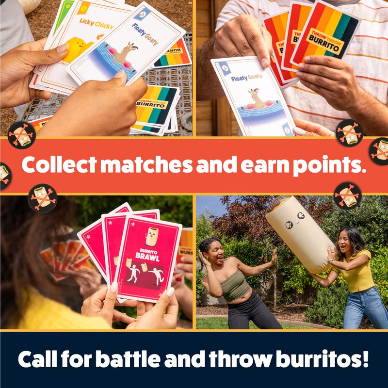 Exploding Kittens â€“ Throw Throw Burrito Extreme Outdoor Edition â€“ Giant Inflatable Dodgeball Card Game â€“ Play Outdoors, Backyard Events, Family Fun Outside for 2 to 6 Players Ages 7+ - Image 3